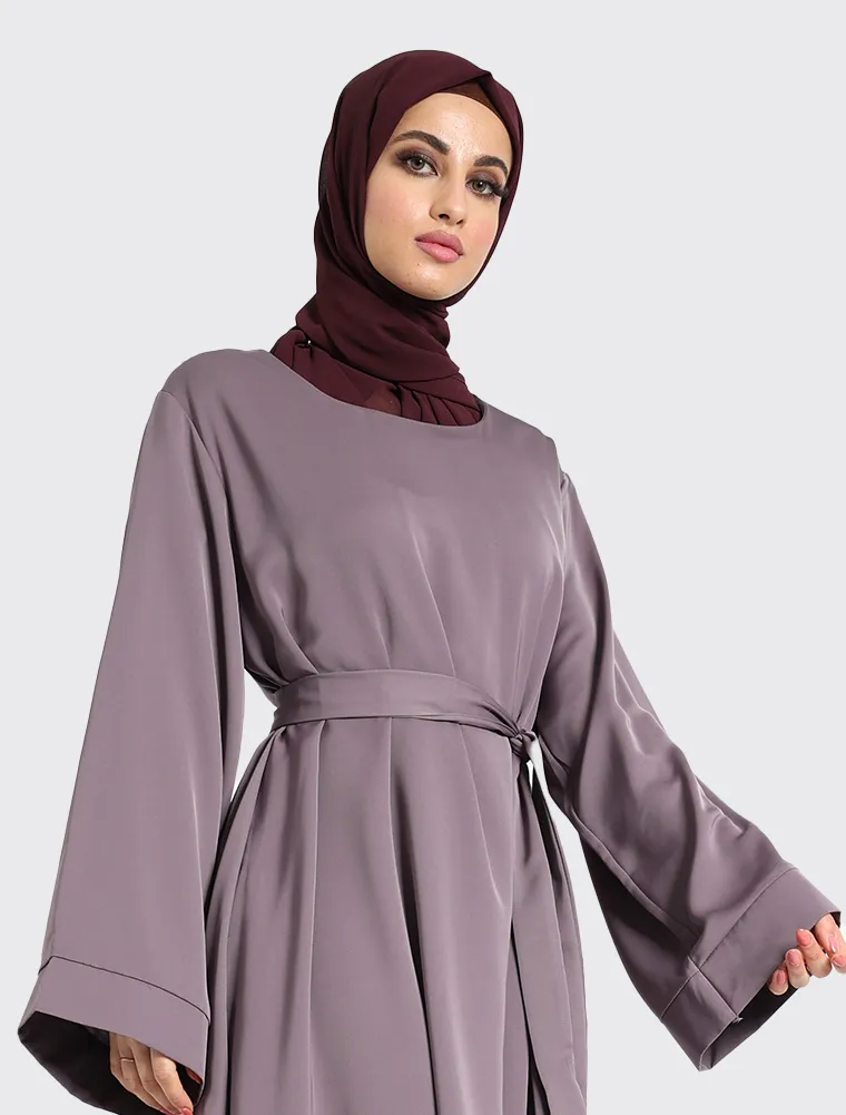 Mauve Plain Abaya